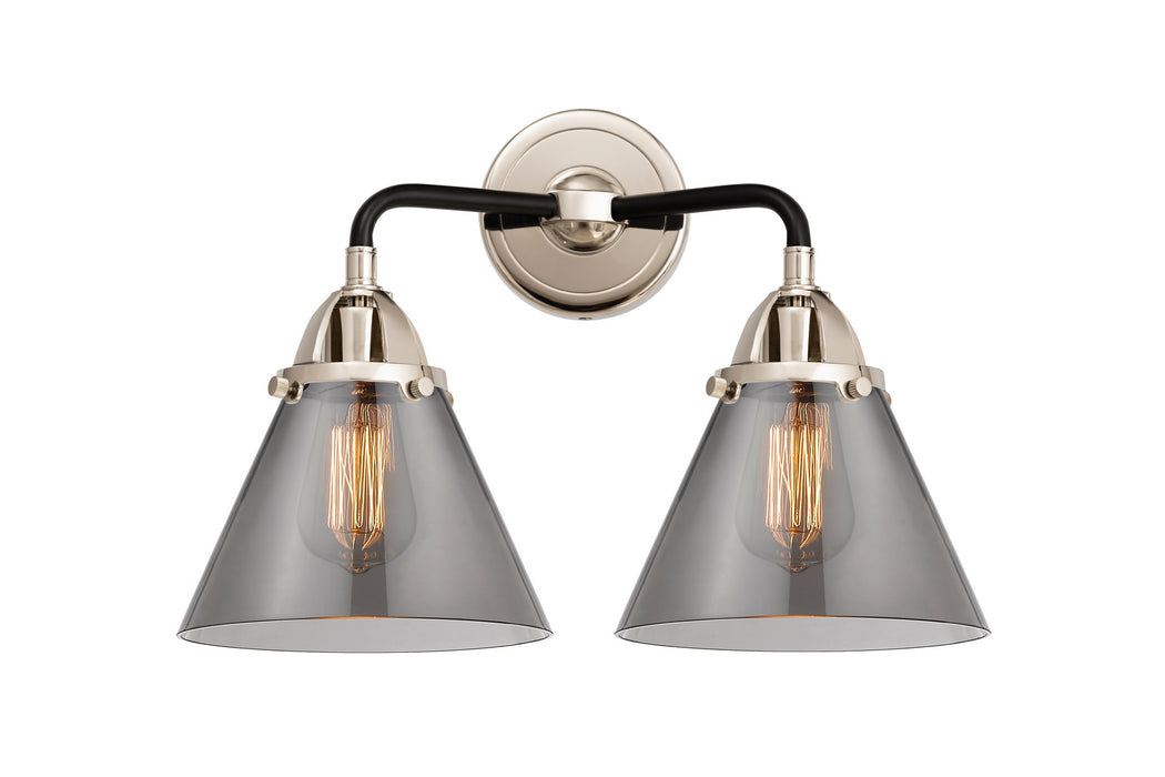 Innovations 288-2W-BPN-G43 Two Light Bath Vanity, Black Polished Nickel