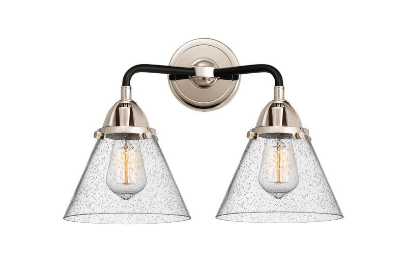 Innovations 288-2W-BPN-G44 Two Light Bath Vanity, Black Polished Nickel