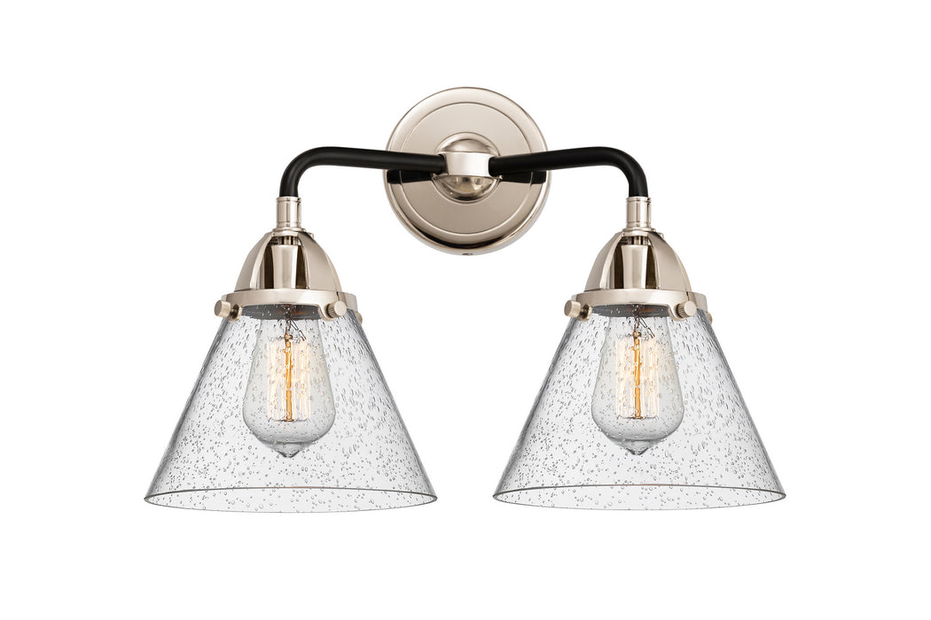 Innovations 288-2W-BPN-G44 Two Light Bath Vanity, Black Polished Nickel