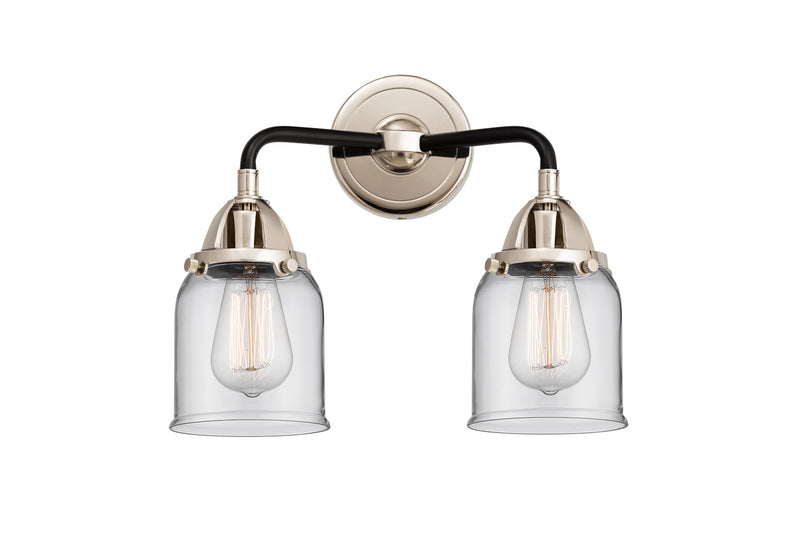 Innovations 288-2W-BPN-G52 Two Light Bath Vanity, Black Polished Nickel