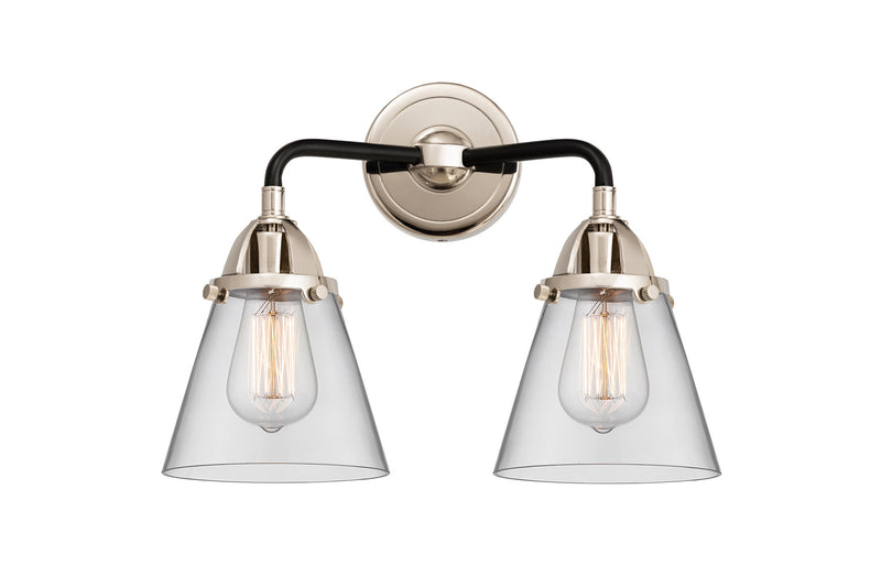Innovations 288-2W-BPN-G62 Two Light Bath Vanity, Black Polished Nickel