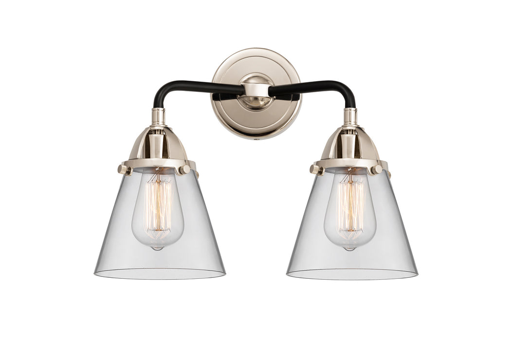 Innovations 288-2W-BPN-G62 Two Light Bath Vanity, Black Polished Nickel