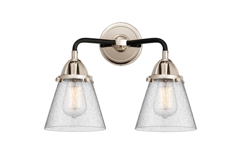 Innovations 288-2W-BPN-G64 Two Light Bath Vanity, Black Polished Nickel