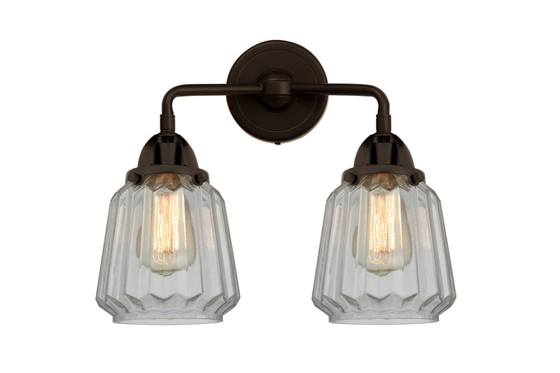Innovations 288-2W-OB-G142 Two Light Bath Vanity, Oil Rubbed Bronze