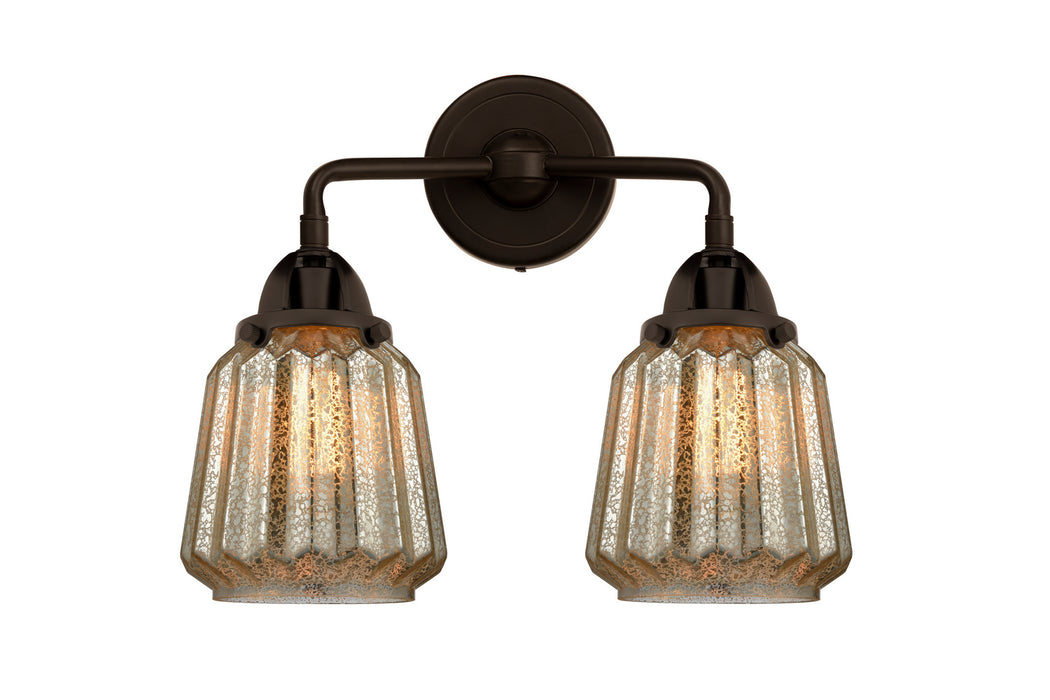 Innovations 288-2W-OB-G146 Two Light Bath Vanity, Oil Rubbed Bronze