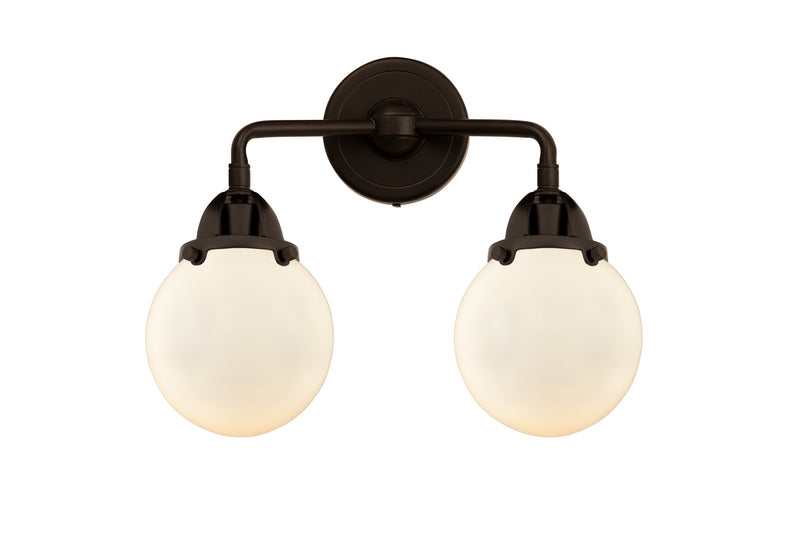 Innovations 288-2W-OB-G201-6 Two Light Bath Vanity, Oil Rubbed Bronze