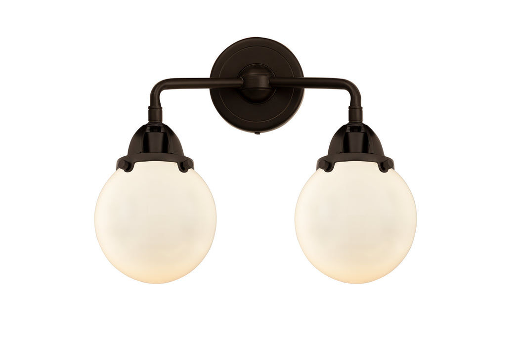 Innovations 288-2W-OB-G201-6 Two Light Bath Vanity, Oil Rubbed Bronze