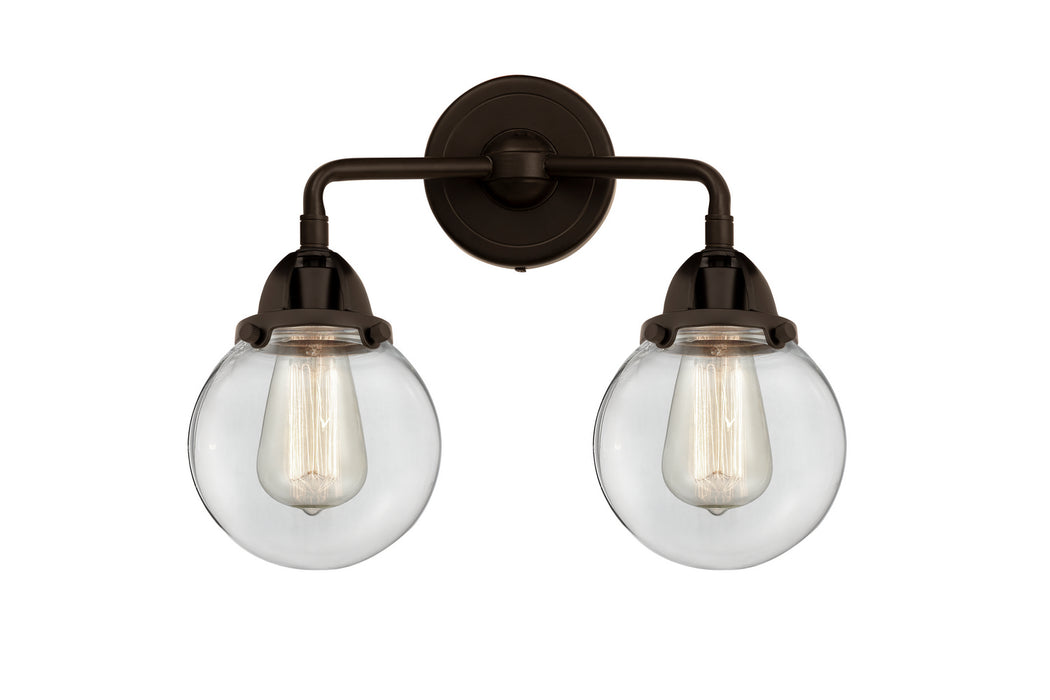 Innovations 288-2W-OB-G202-6 Two Light Bath Vanity, Oil Rubbed Bronze