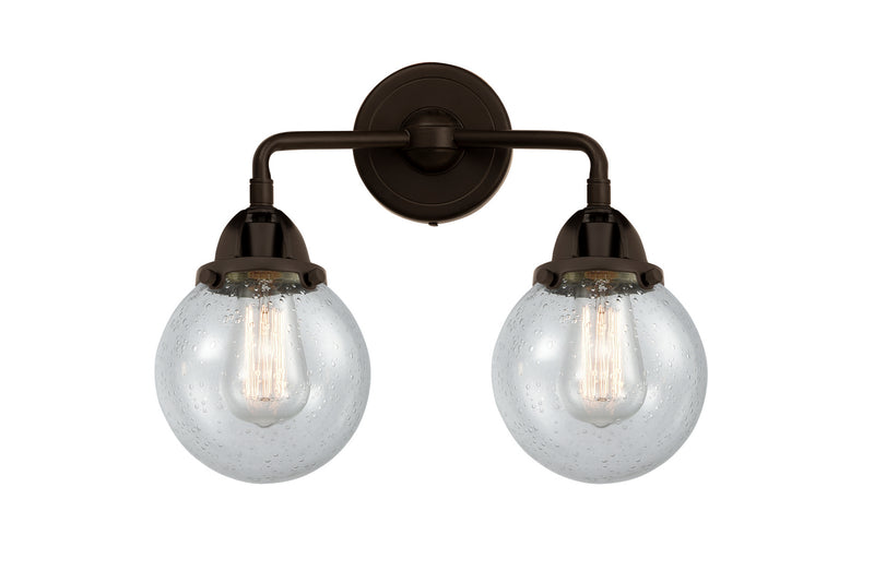 Innovations 288-2W-OB-G204-6 Two Light Bath Vanity, Oil Rubbed Bronze