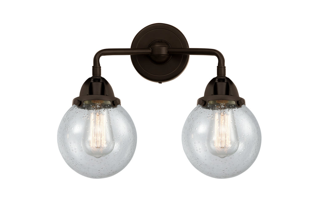 Innovations 288-2W-OB-G204-6 Two Light Bath Vanity, Oil Rubbed Bronze