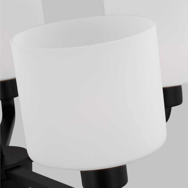Generation Lighting 3128805-112 Five Light Chandelier, Midnight Black