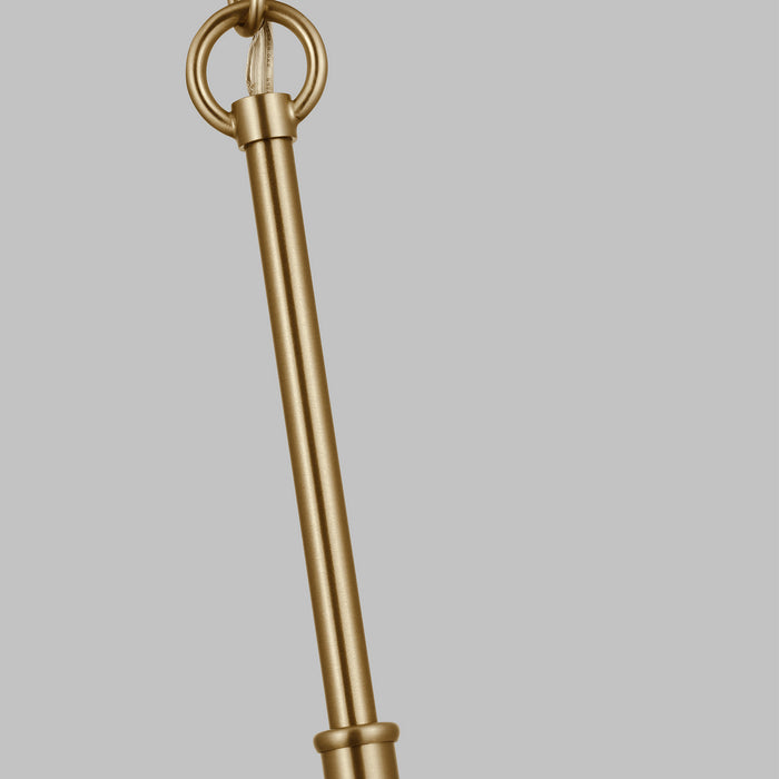 Visual Comfort Studio 3190303EN-848 Three Light Chandelier, Satin Brass