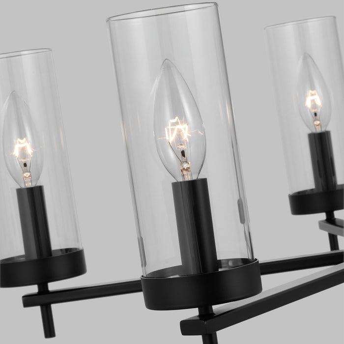 Visual Comfort Studio 3190305EN-112 Five Light Chandelier, Midnight Black