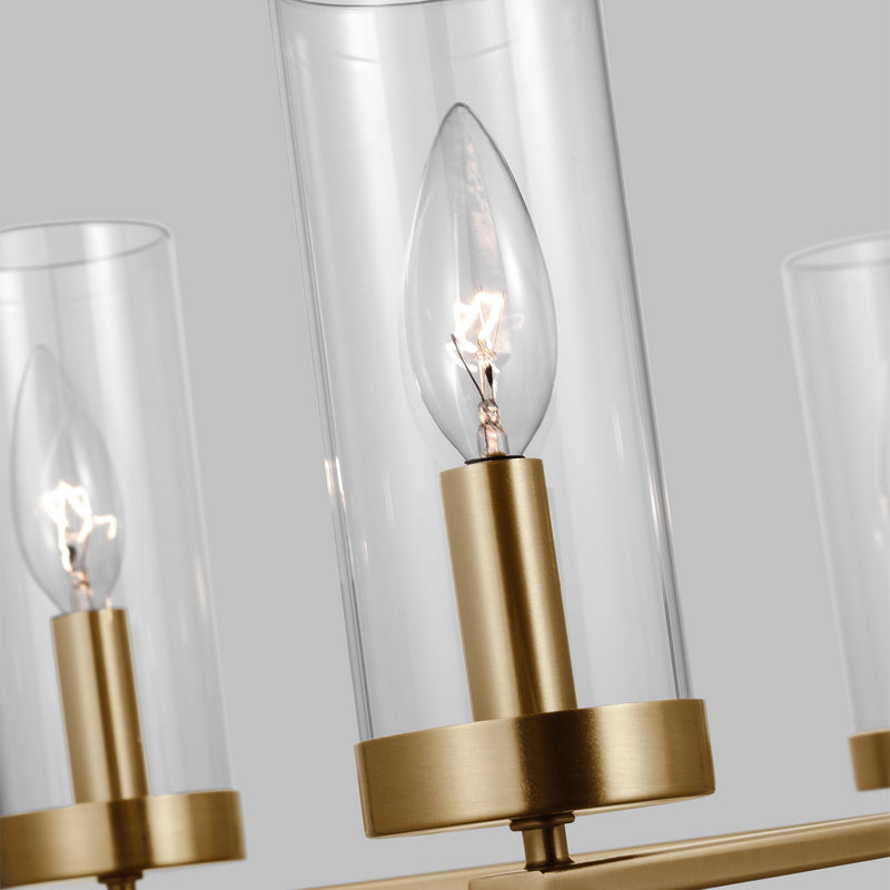 Visual Comfort Studio 3190305EN-848 Five Light Chandelier, Satin Brass
