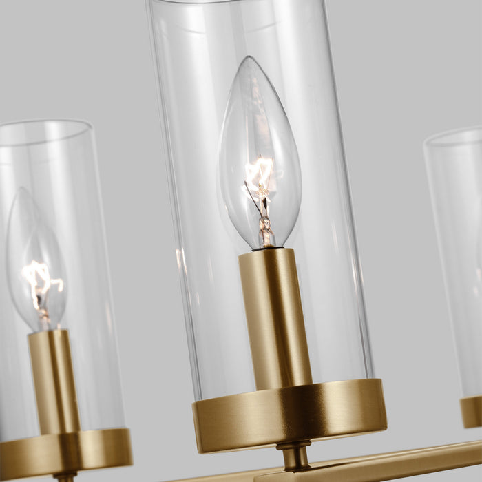 Visual Comfort Studio 3190305EN-848 Five Light Chandelier, Satin Brass