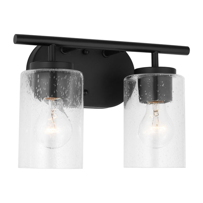 Generation Lighting 41171-112 Two Light Wall / Bath, Midnight Black