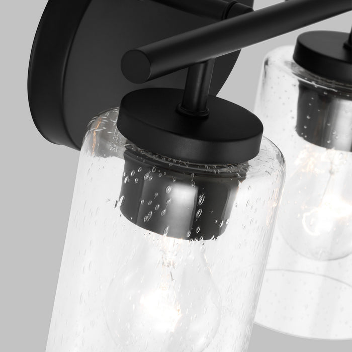 Generation Lighting 41171-112 Two Light Wall / Bath, Midnight Black