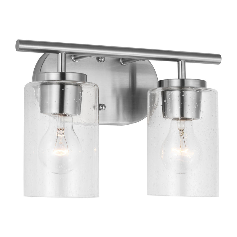 Generation Lighting 41171-962 Two Light Wall / Bath, Brushed Nickel