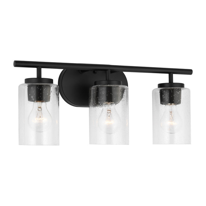 Generation Lighting 41172-112 Three Light Wall / Bath, Midnight Black