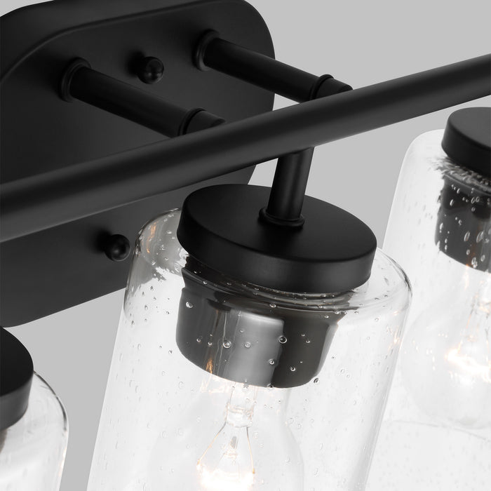 Generation Lighting 41172-112 Three Light Wall / Bath, Midnight Black