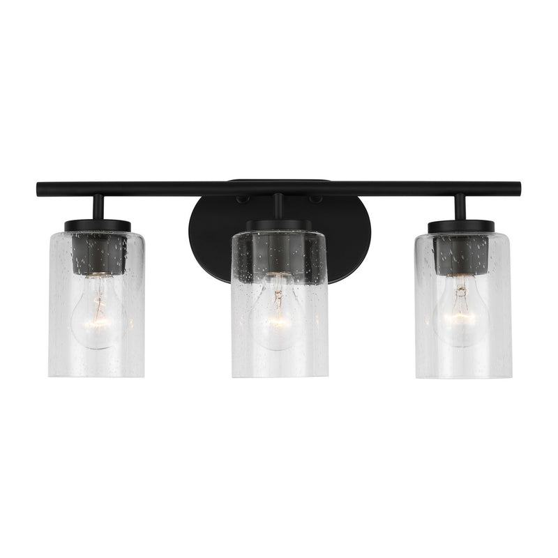 Generation Lighting 41172-112 Three Light Wall / Bath, Midnight Black