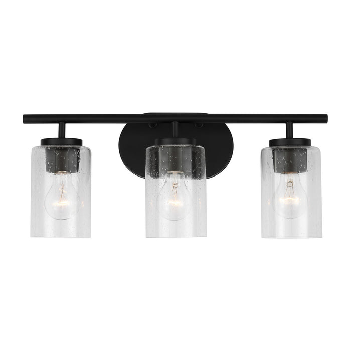 Generation Lighting 41172-112 Three Light Wall / Bath, Midnight Black