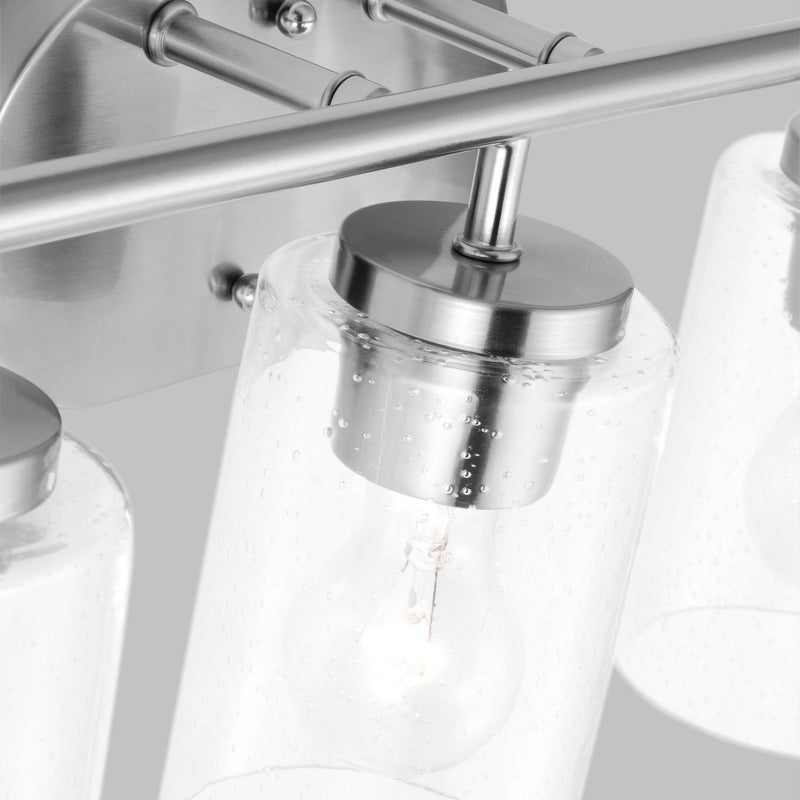 Generation Lighting 41172-962 Three Light Wall / Bath, Brushed Nickel