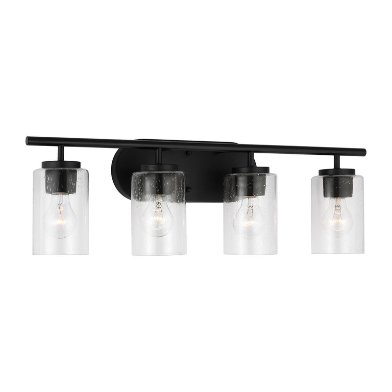 Generation Lighting 41173-112 Four Light Wall / Bath, Midnight Black