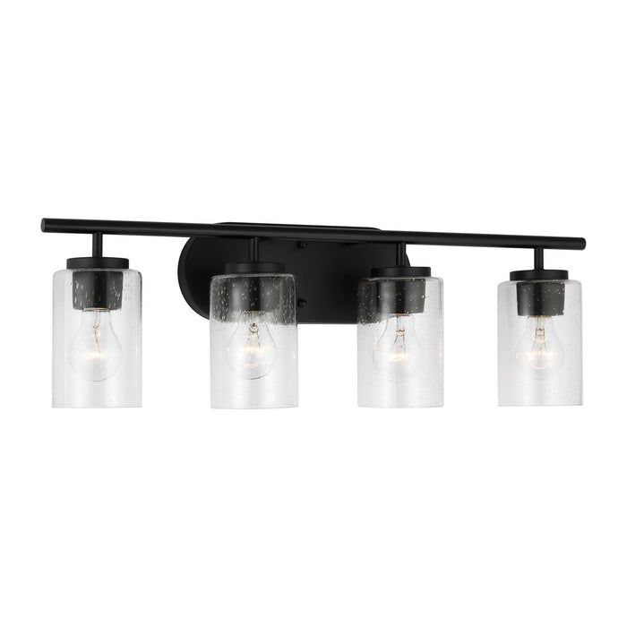 Generation Lighting 41173-112 Four Light Wall / Bath, Midnight Black