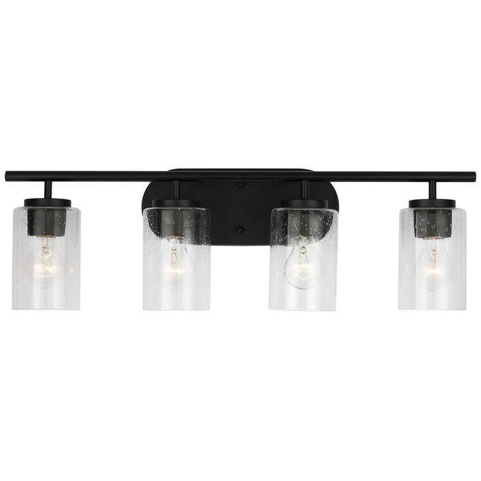 Generation Lighting 41173-112 Four Light Wall / Bath, Midnight Black