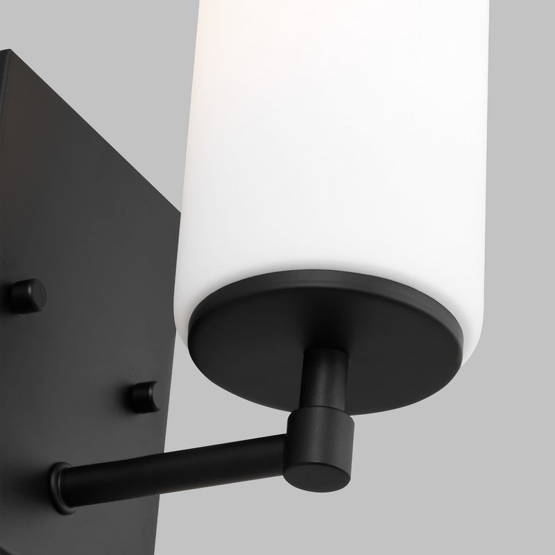 Generation Lighting 4124601EN3-112 One Light Wall / Bath Sconce, Midnight Black