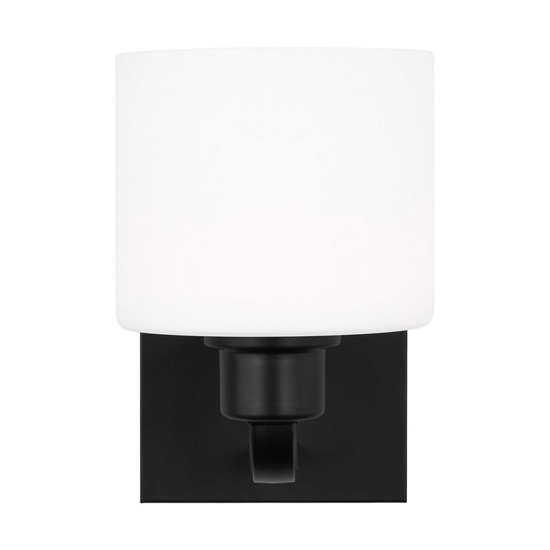 Generation Lighting 4128801-112 One Light Wall / Bath Sconce, Midnight Black