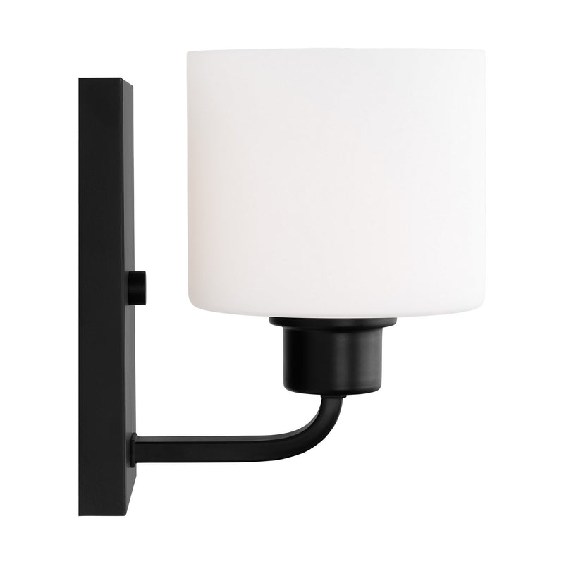 Generation Lighting 4128801EN3-112 One Light Wall / Bath Sconce, Midnight Black