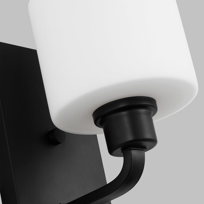 Generation Lighting 4128801EN3-112 One Light Wall / Bath Sconce, Midnight Black
