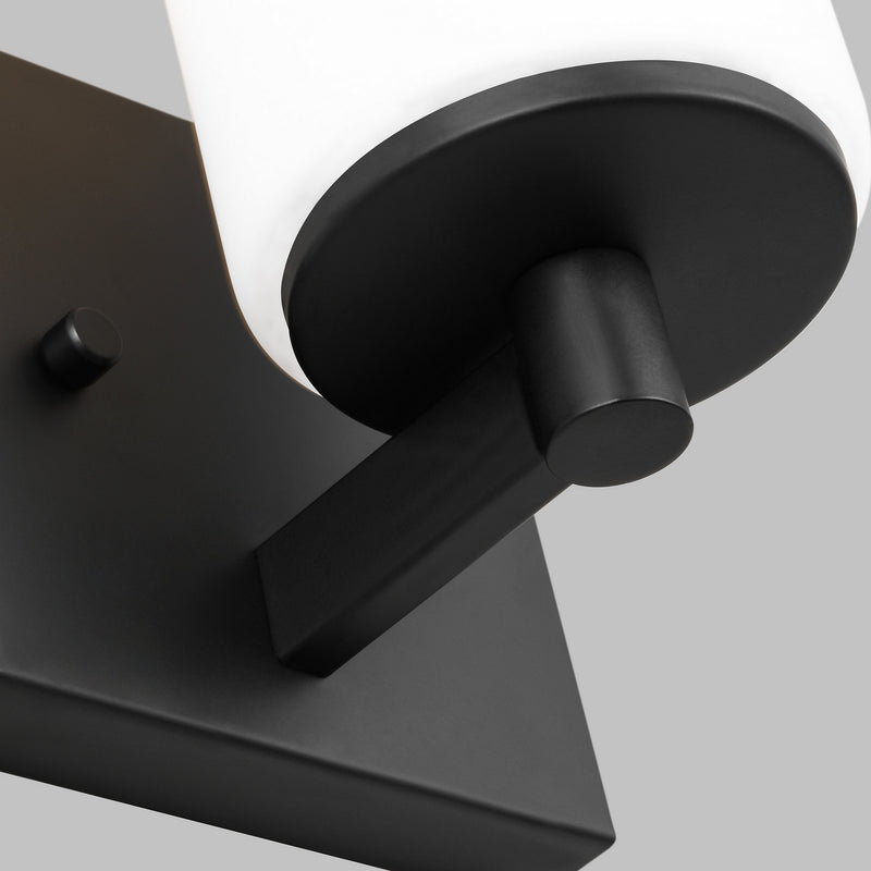 Generation Lighting 4139101EN3-112 One Light Wall / Bath Sconce, Midnight Black