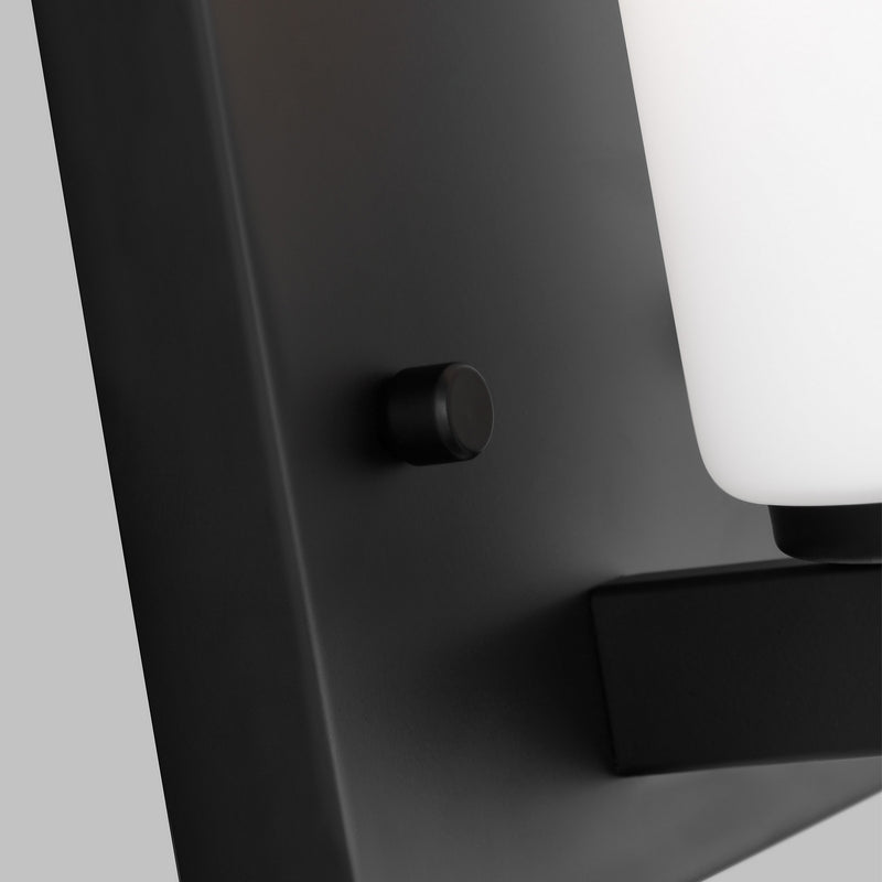 Generation Lighting 4139101EN3-112 One Light Wall / Bath Sconce, Midnight Black