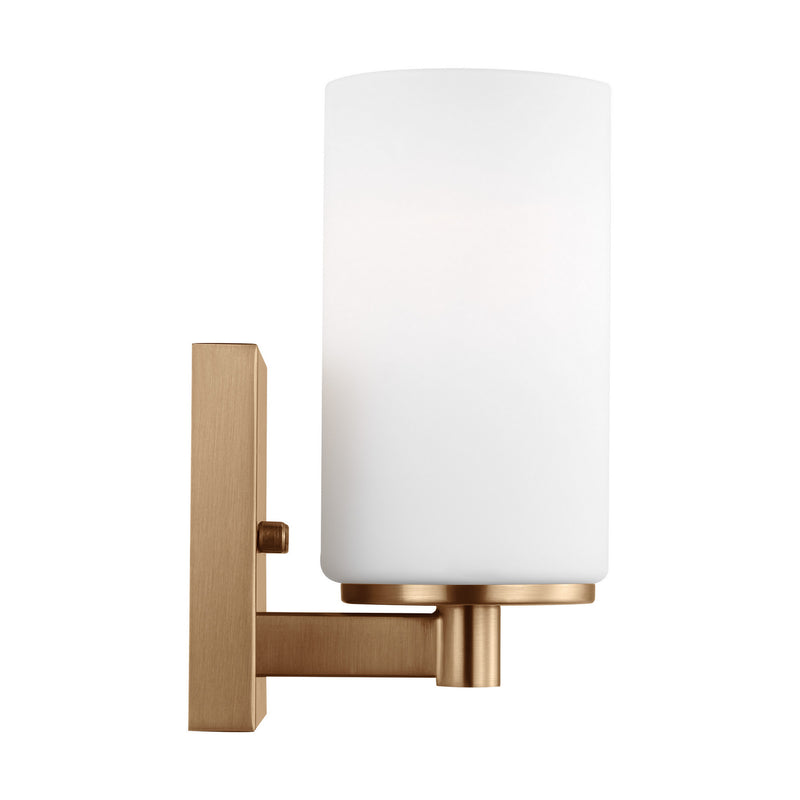 Generation Lighting 4139101EN3-848 One Light Wall / Bath Sconce, Satin Brass