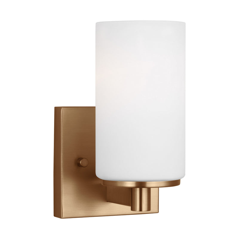 Generation Lighting 4139101EN3-848 One Light Wall / Bath Sconce, Satin Brass
