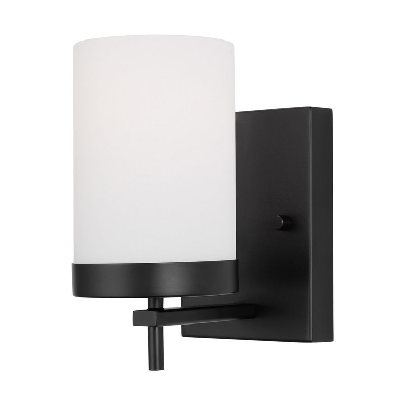 Visual Comfort Studio 4190301EN3-112 One Light Wall / Bath Sconce, Midnight Black