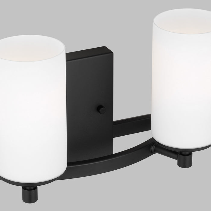 Generation Lighting 4424602-112 Two Light Wall / Bath, Midnight Black