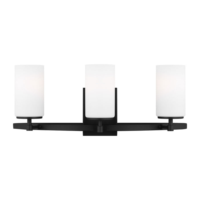 Generation Lighting 4424603-112 Three Light Wall / Bath, Midnight Black