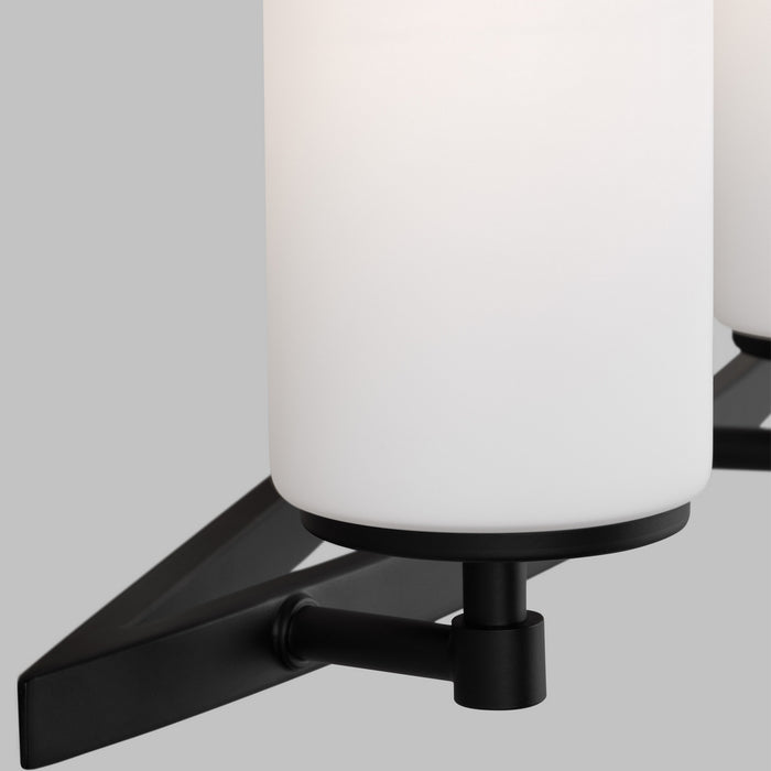 Generation Lighting 4424604-112 Four Light Wall / Bath, Midnight Black