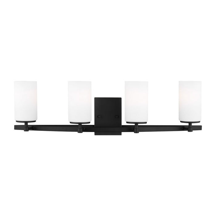 Generation Lighting 4424604-112 Four Light Wall / Bath, Midnight Black