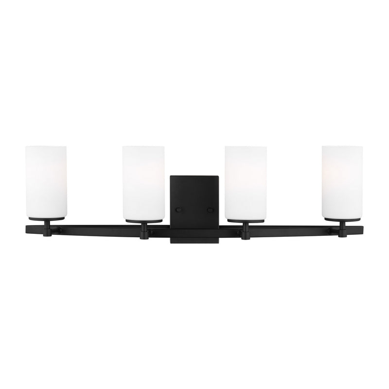 Generation Lighting 4424604EN3-112 Four Light Wall / Bath, Midnight Black
