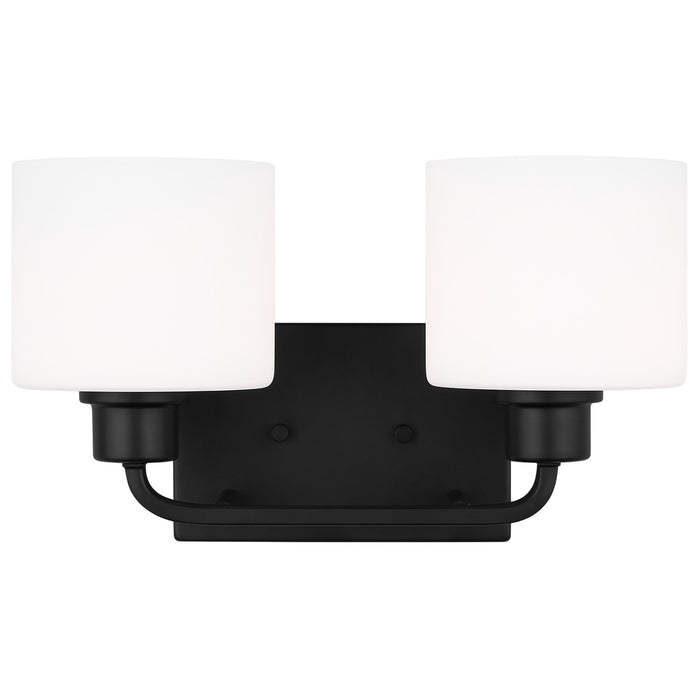 Generation Lighting 4428802-112 Two Light Wall / Bath, Midnight Black