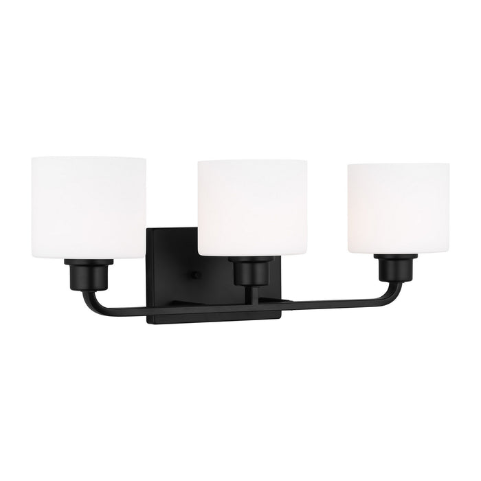 Generation Lighting 4428803-112 Three Light Wall / Bath, Midnight Black
