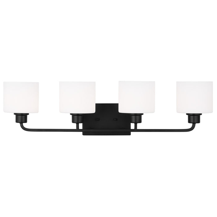Generation Lighting 4428804EN3-112 Four Light Wall / Bath, Midnight Black