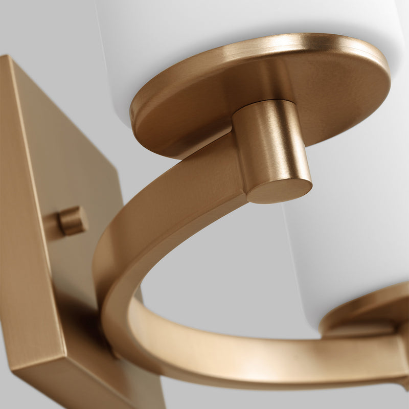Generation Lighting 4439102-848 Two Light Wall / Bath, Satin Brass