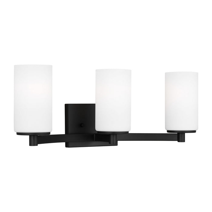 Generation Lighting 4439103-112 Three Light Wall / Bath, Midnight Black