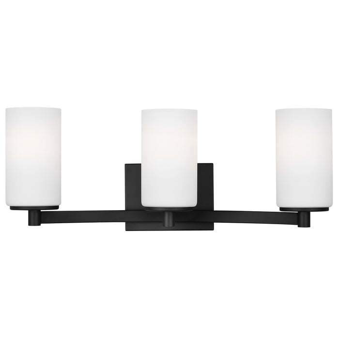 Generation Lighting 4439103-112 Three Light Wall / Bath, Midnight Black